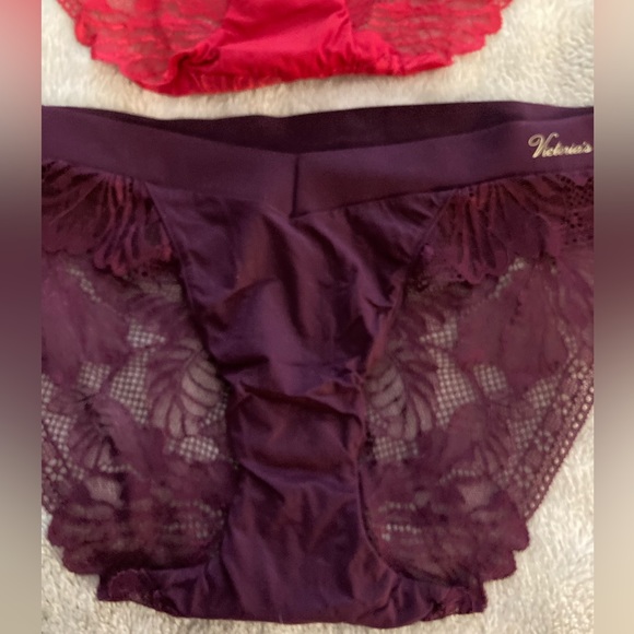 Two Pair Victoria Secret Incredible Bikini Lace Panties - Picture 3 of 9